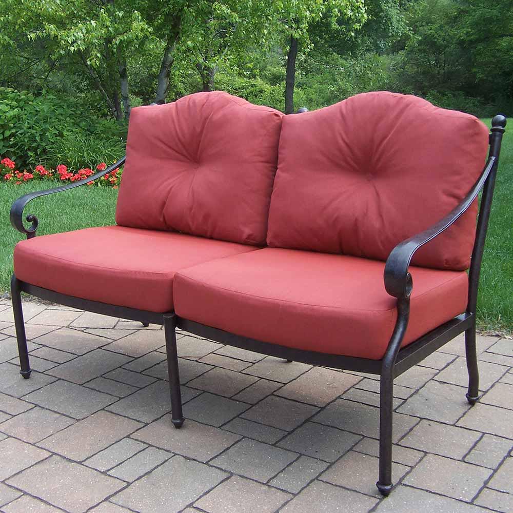 Aged Berkley Sitting Loveseat With Spunpoly Cushions