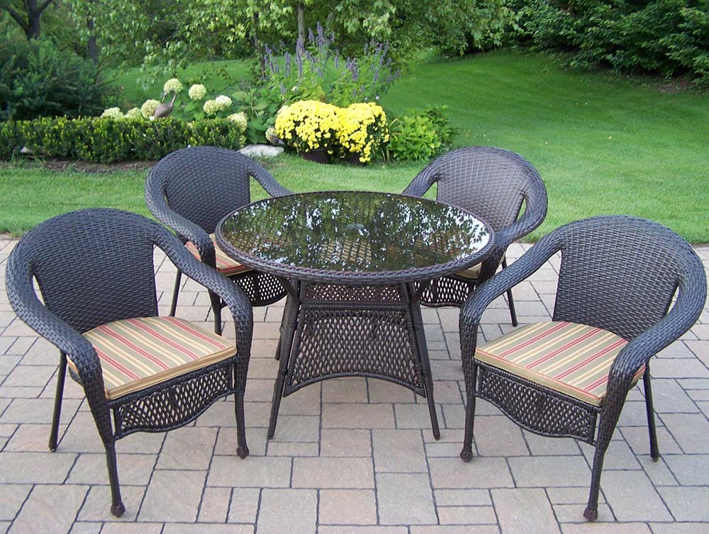Coffee Elite Resin Wicker 9pc Tan Dining Set