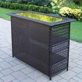 Coffee Elite Resin Wicker 50 x 23 inch Bar table
