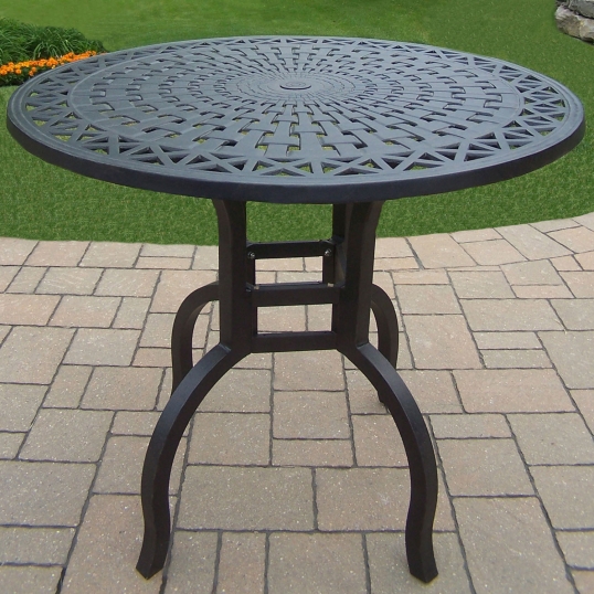 Hampton Black 42 inch Diameter Counter Height Bar Table