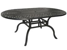 Hampton Aluminum 72 x 42 inch Oval Dining Table