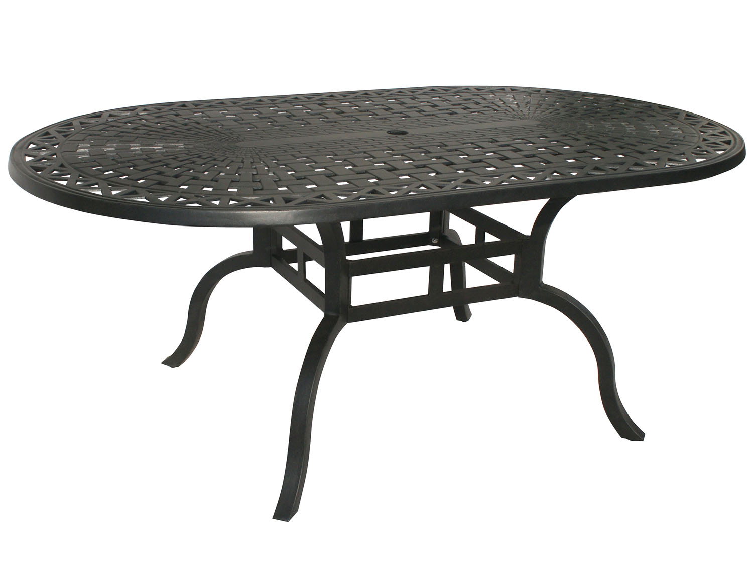 Hampton Aluminum 72 x inch Oval Dining Table