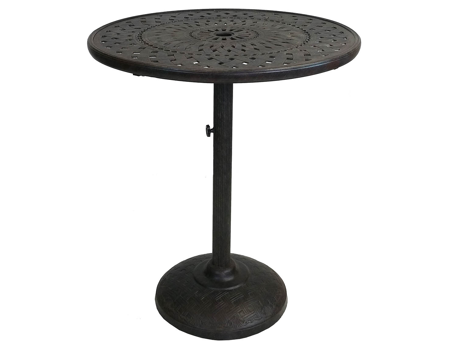 Belmont 42 Inch Bar Table W/ Built In Umbrella Stand