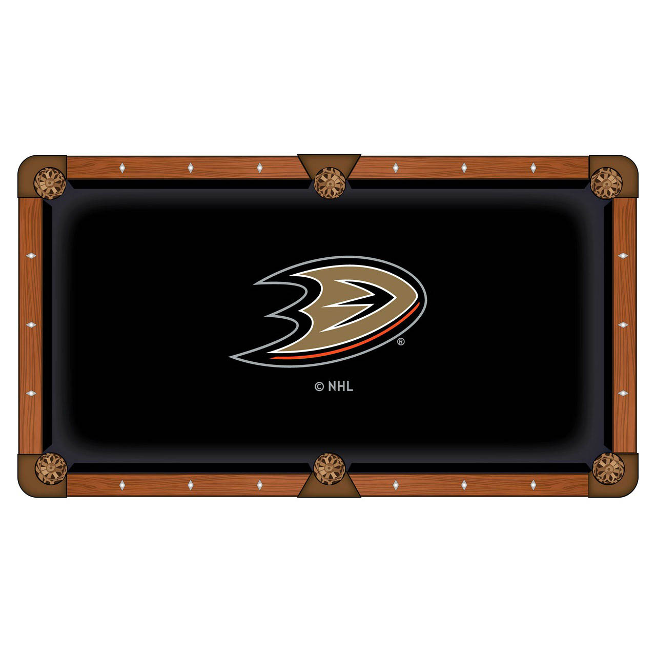 Anaheim Ducks Pool Table Cloth
