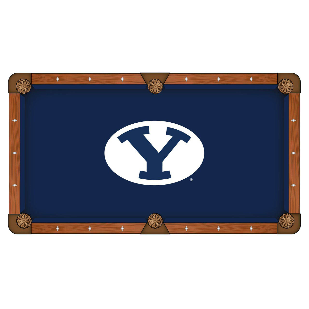 Brigham Young University Pool Table Cloth