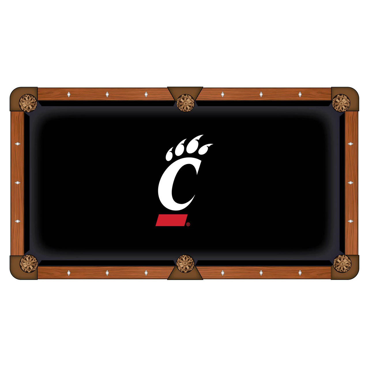 University of Cincinnati Pool Table Cloth