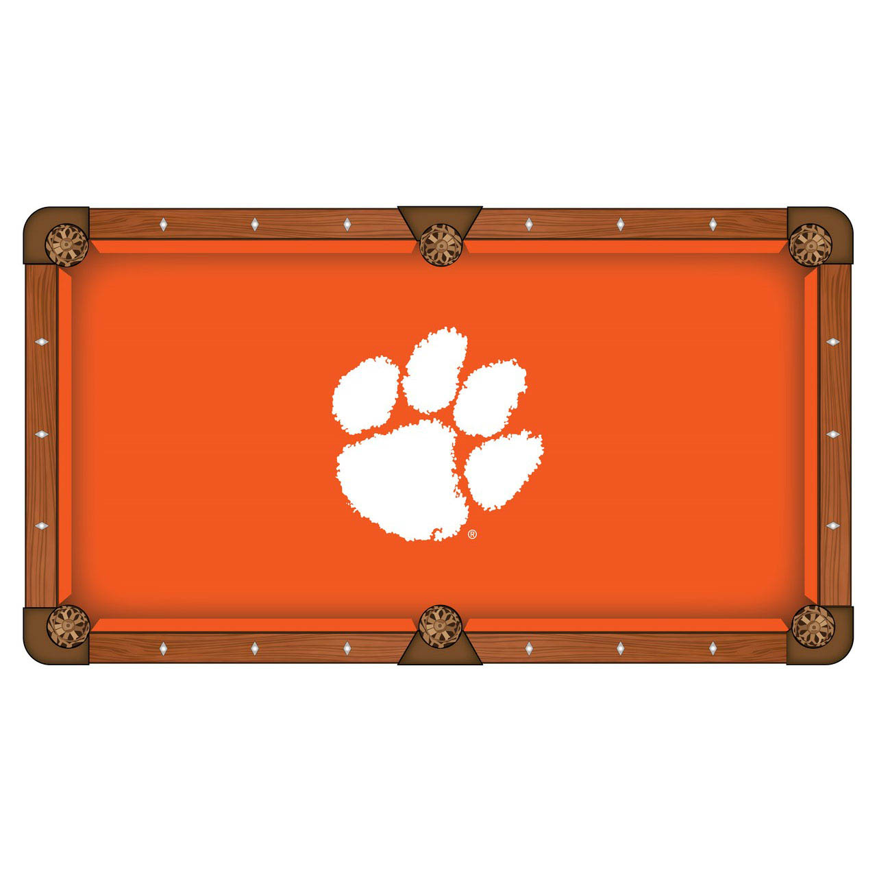 Clemson Pool Table Cloth