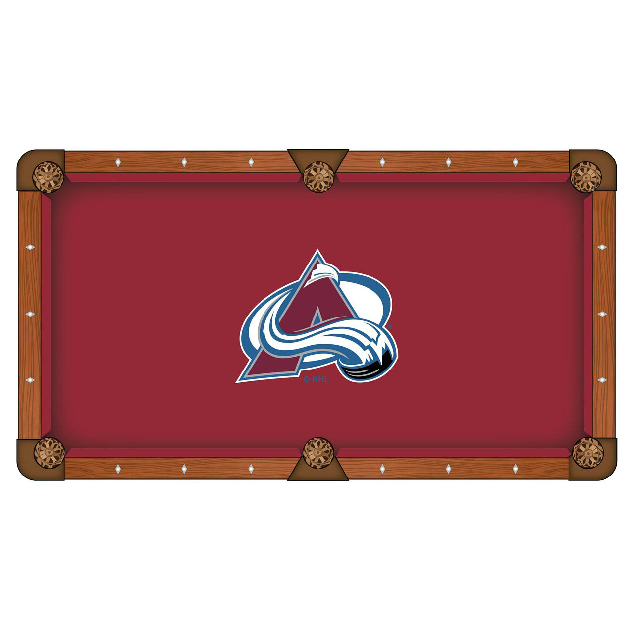 Colorado Avalanche Pool Table Cloth