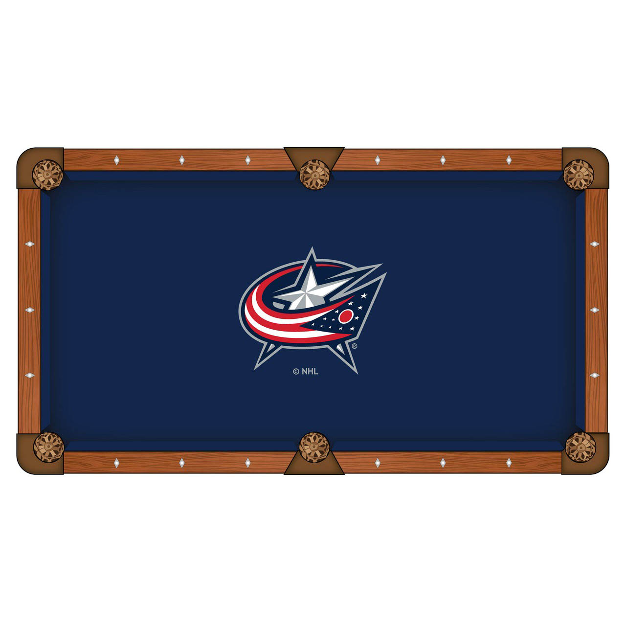 Columbus Blue Jackets Pool Table Cloth