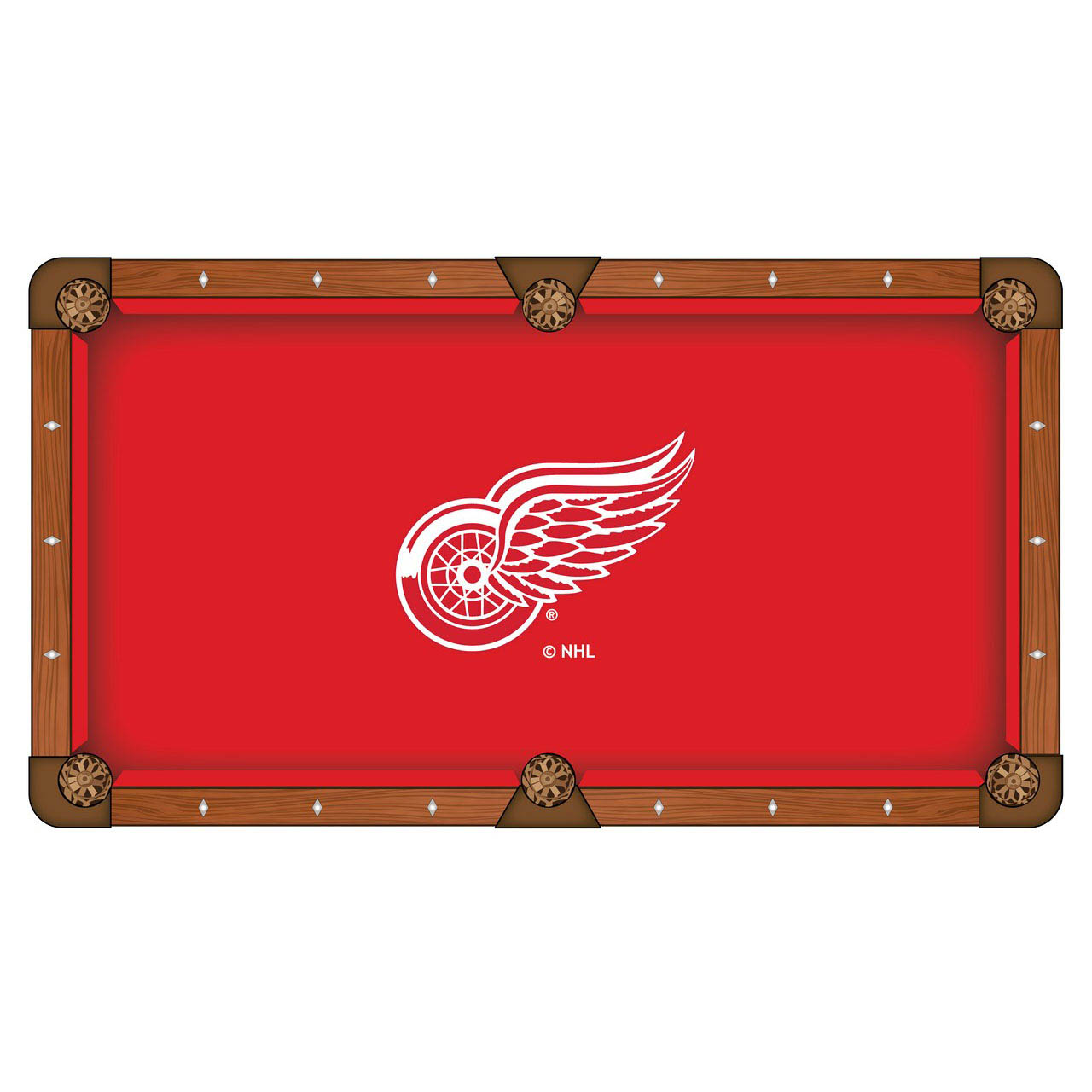 Detroit Red Wings Pool Table Cloth