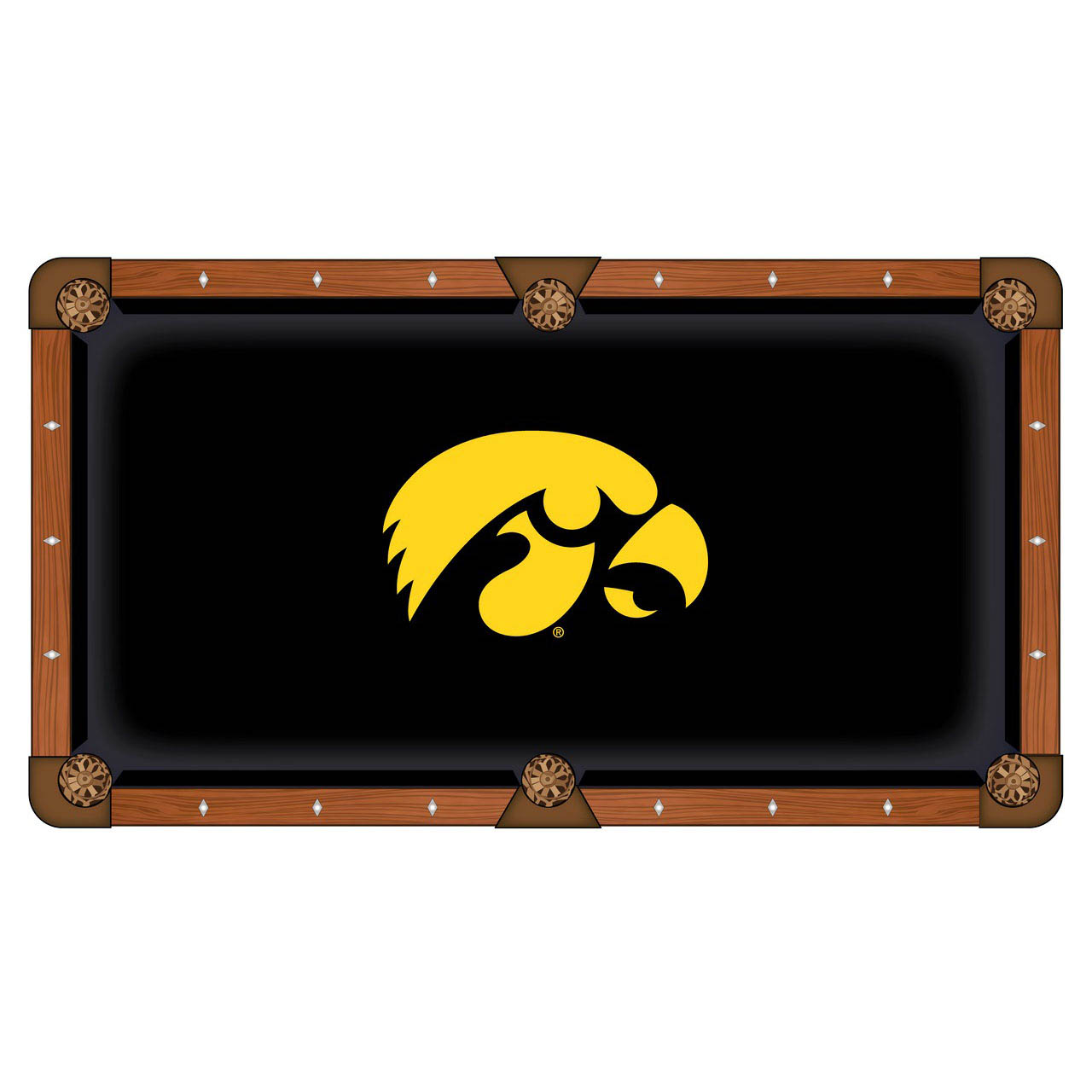 University of Iowa Pool Table Cloth