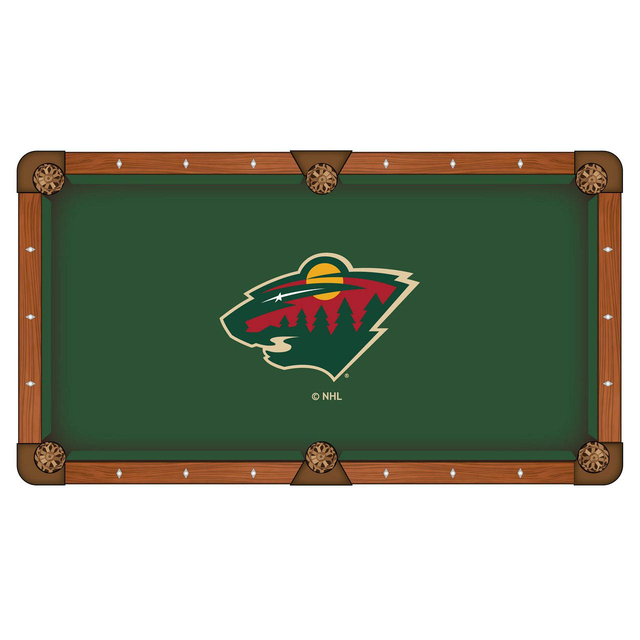 Minnesota Wild Pool Table Cloth