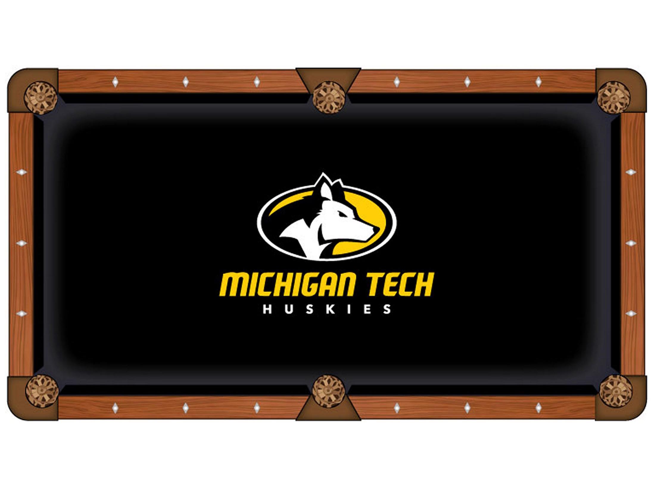Michigan Tech University Pool Table Cloth