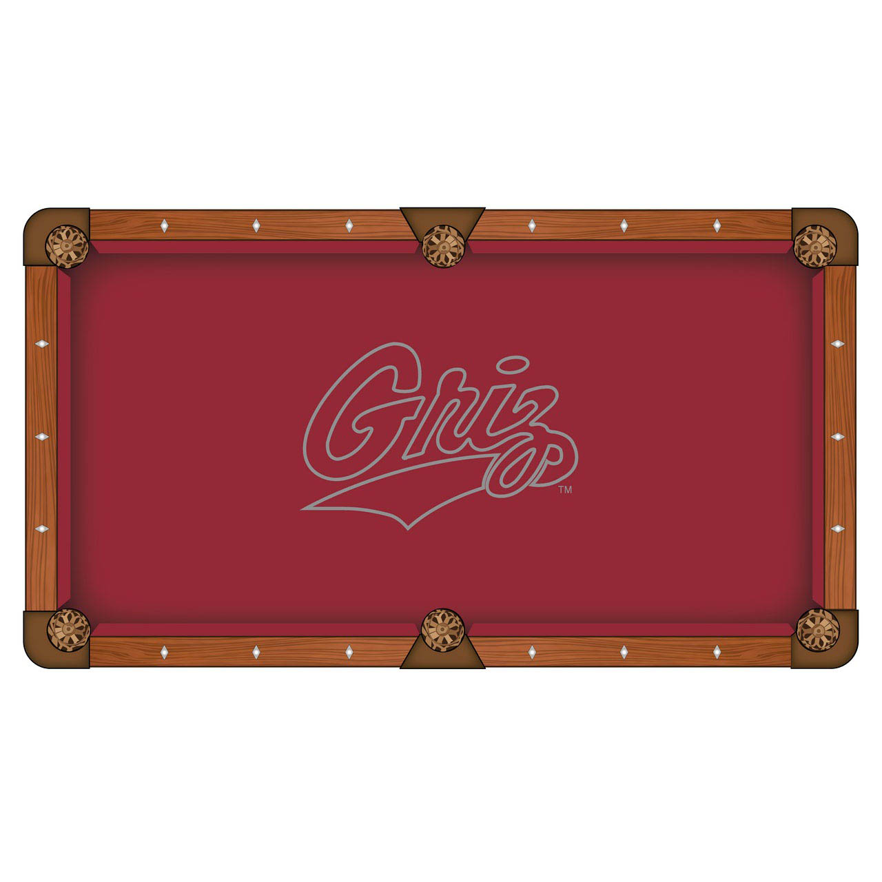 University of Montana Pool Table Cloth