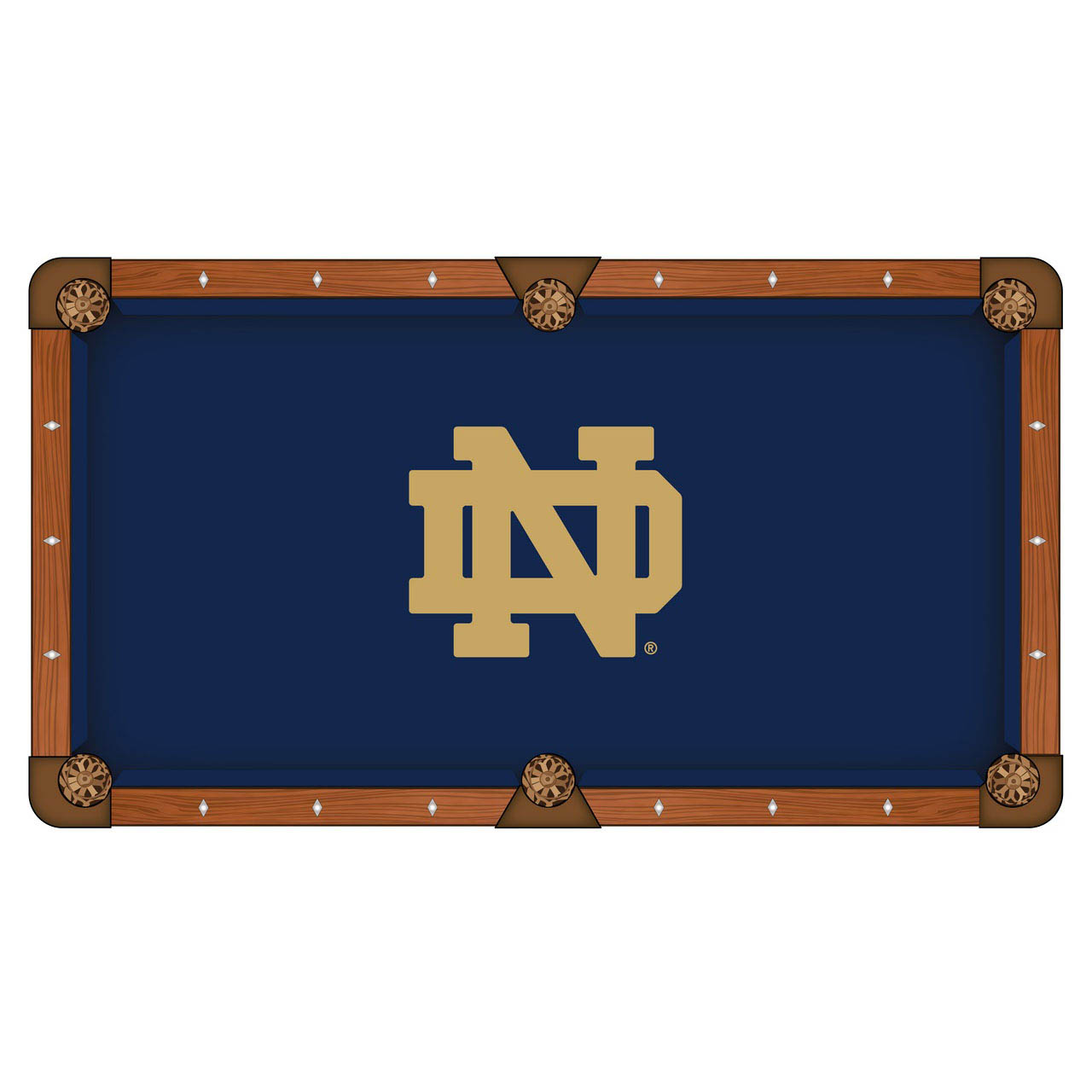 Notre Dame Pool Table Cloth