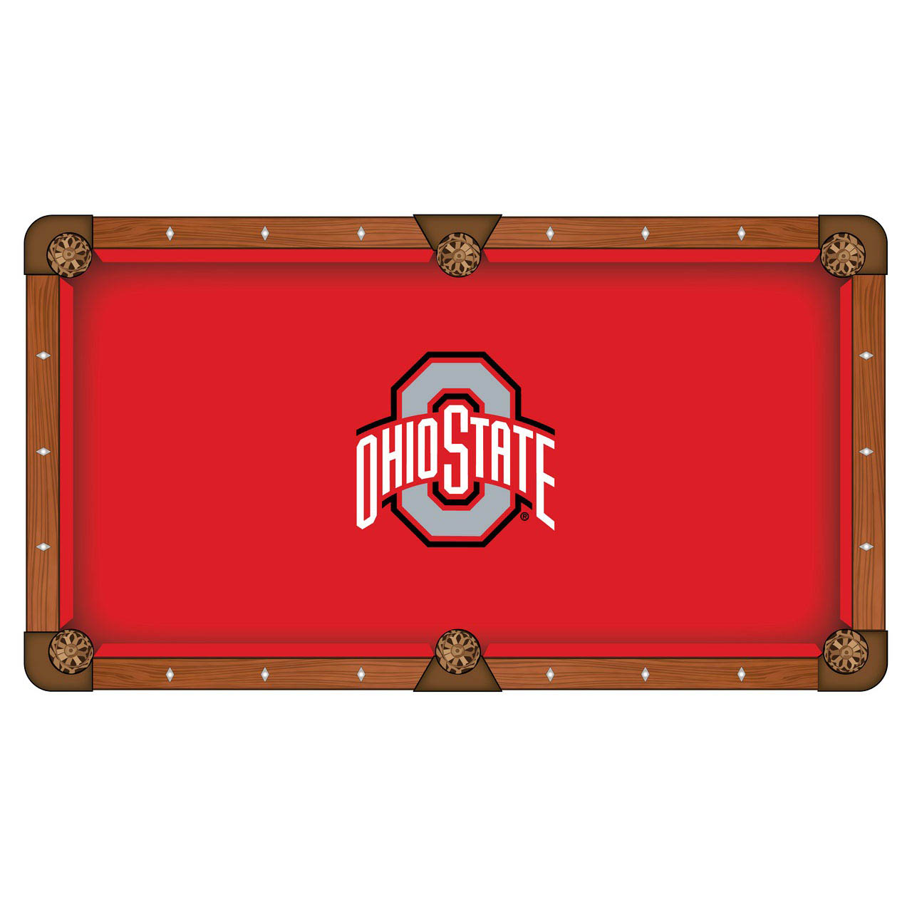 Ohio State University Pool Table Cloth