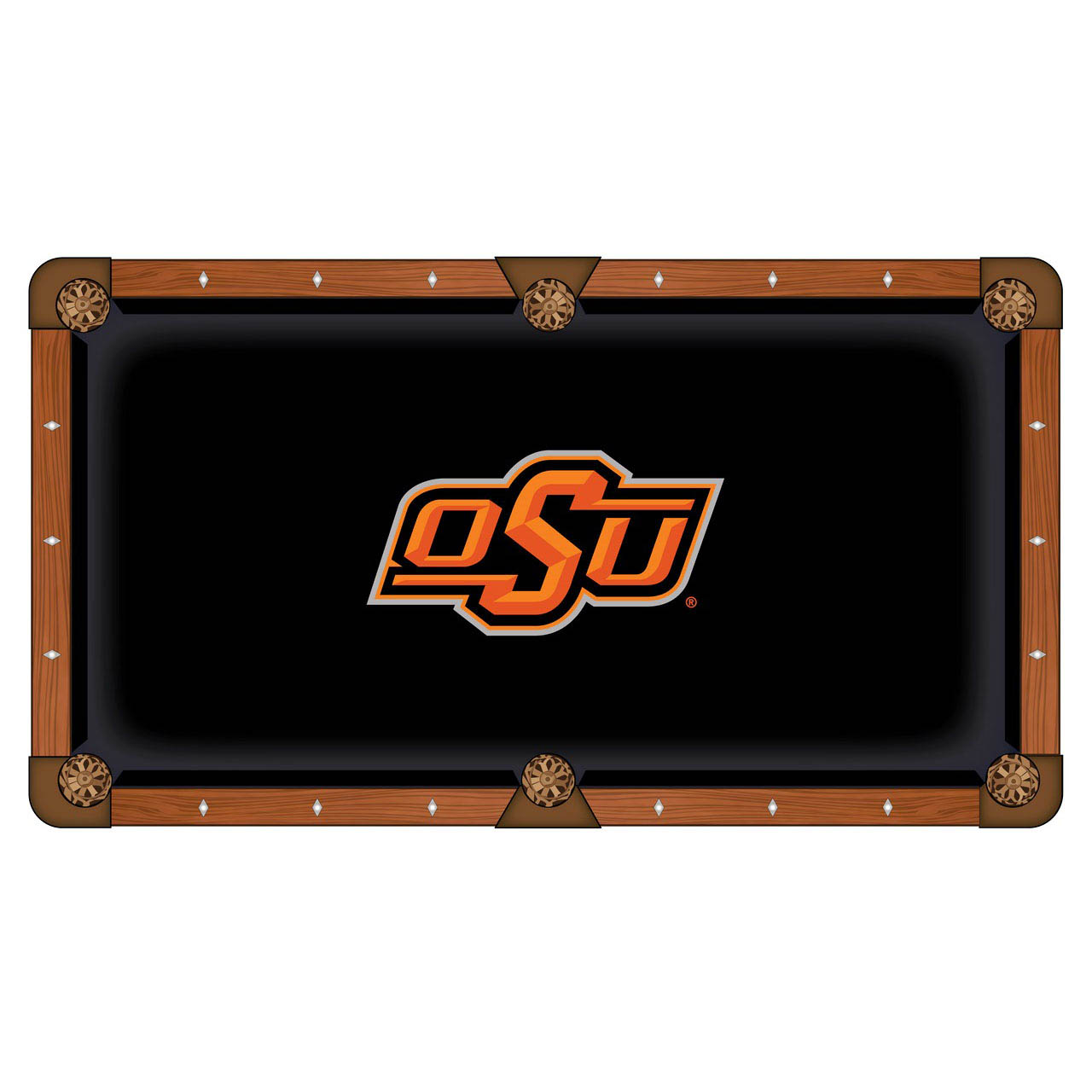 Oklahoma State University Pool Table Cloth