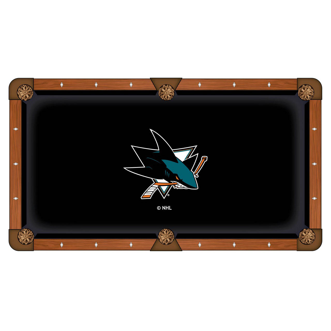 San Jose Sharks Pool Table Cloth