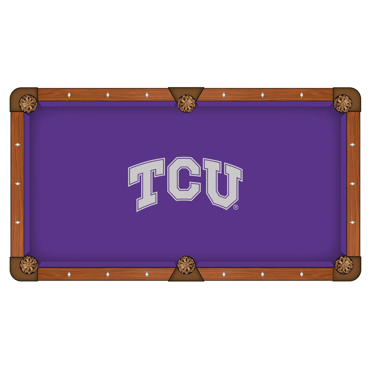 TCU Pool Table Cloth