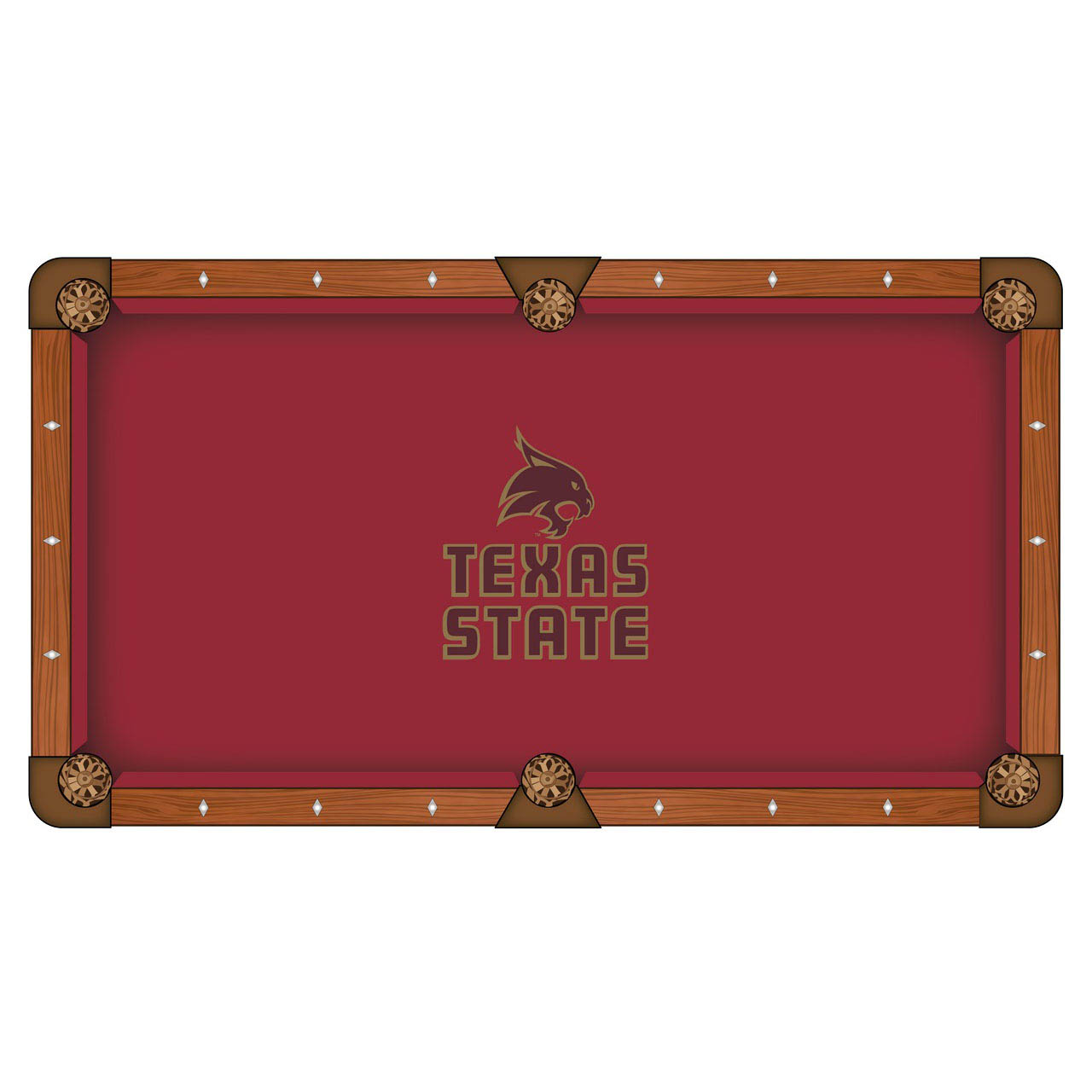 Texas State University Pool Table Cloth