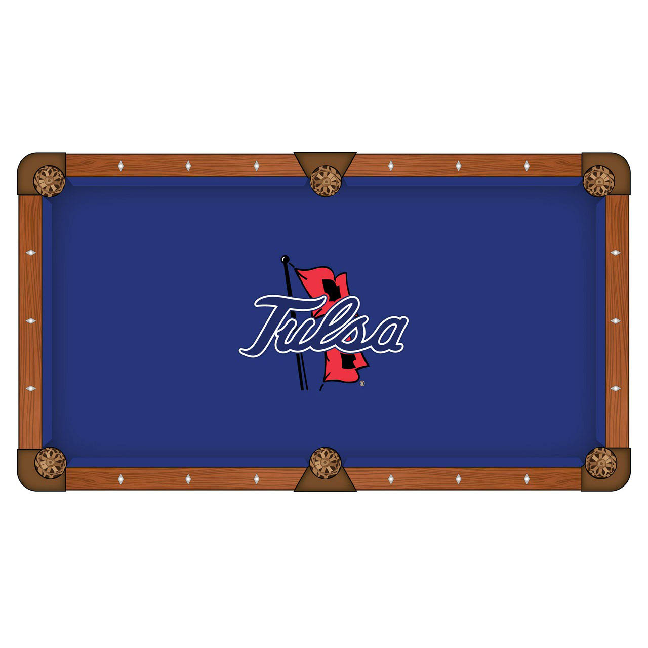 University of Tulsa Pool Table Cloth