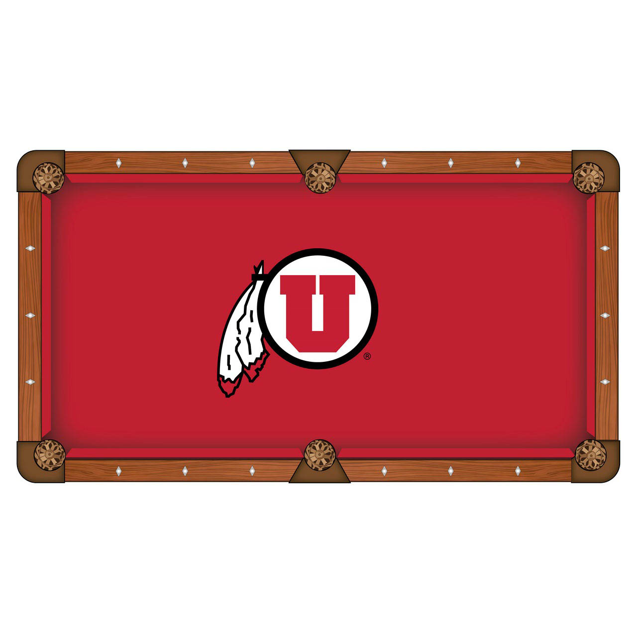 University of Utah Pool Table Cloth