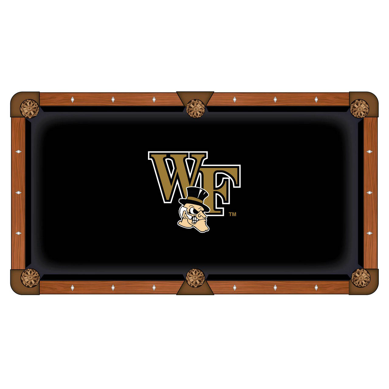 Wake Forest University Pool Table Cloth