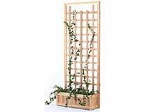 Cedar 2pc. Planter with Trellis Panel