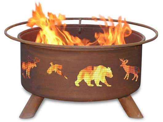 Steel Wildlife Fire Pit