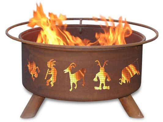 Steel Kokopelli Fire Pit