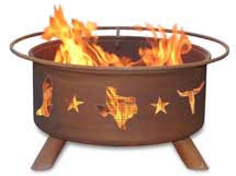 Steel Lone Star Texas Fire Pit
