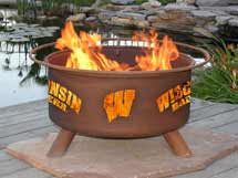Steel University of Wisconsin Fire Pit
