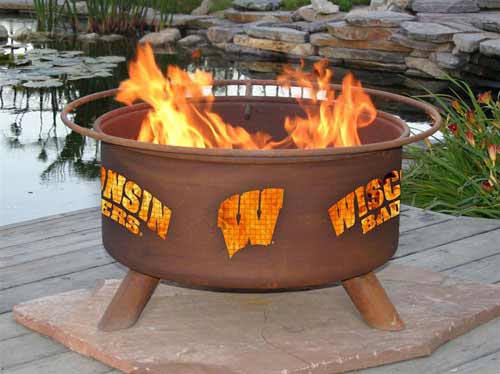 Steel University Of Wisconsin Fire Pit