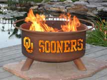 Steel University of Oklahoma Fire Pit