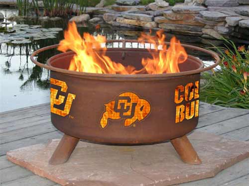 Steel University of Colorado Fire Pit