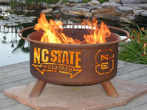 Steel North Carolina State Fire Pit