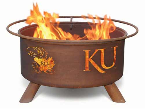 Steel Kansas University Jayhawks Fire Pit