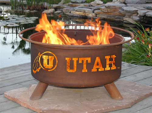 Steel University of Utah Fire Pit