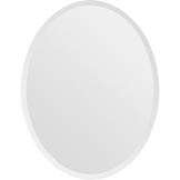 Oval Frameless Mirror