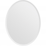 Oval Frameless Mirror