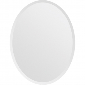 Oval Frameless Mirror