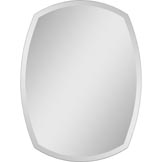 Oval Frameless Mirror