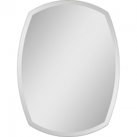 Oval Frameless Mirror