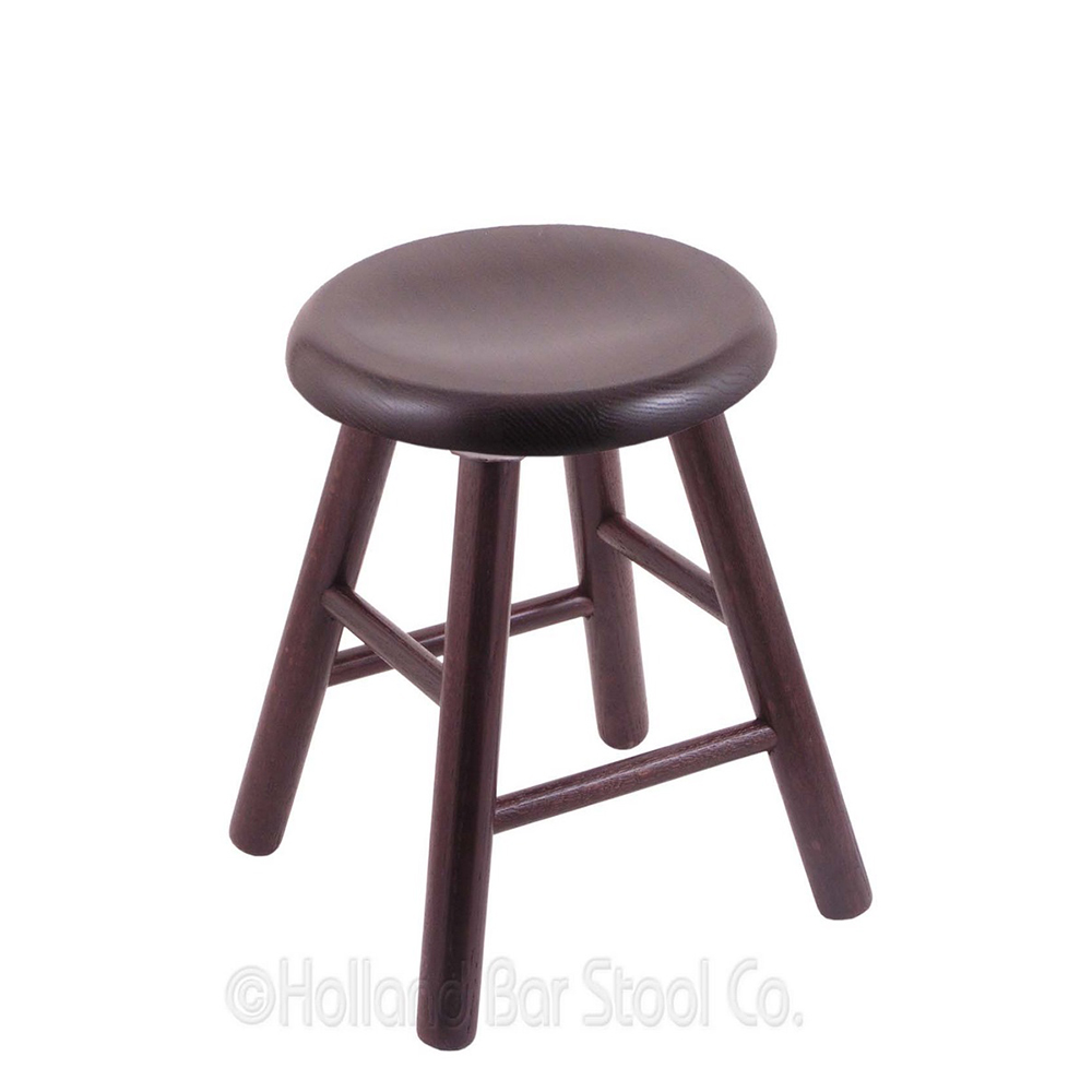 inch Oak Swivel Saddle Dish Vanity Stool