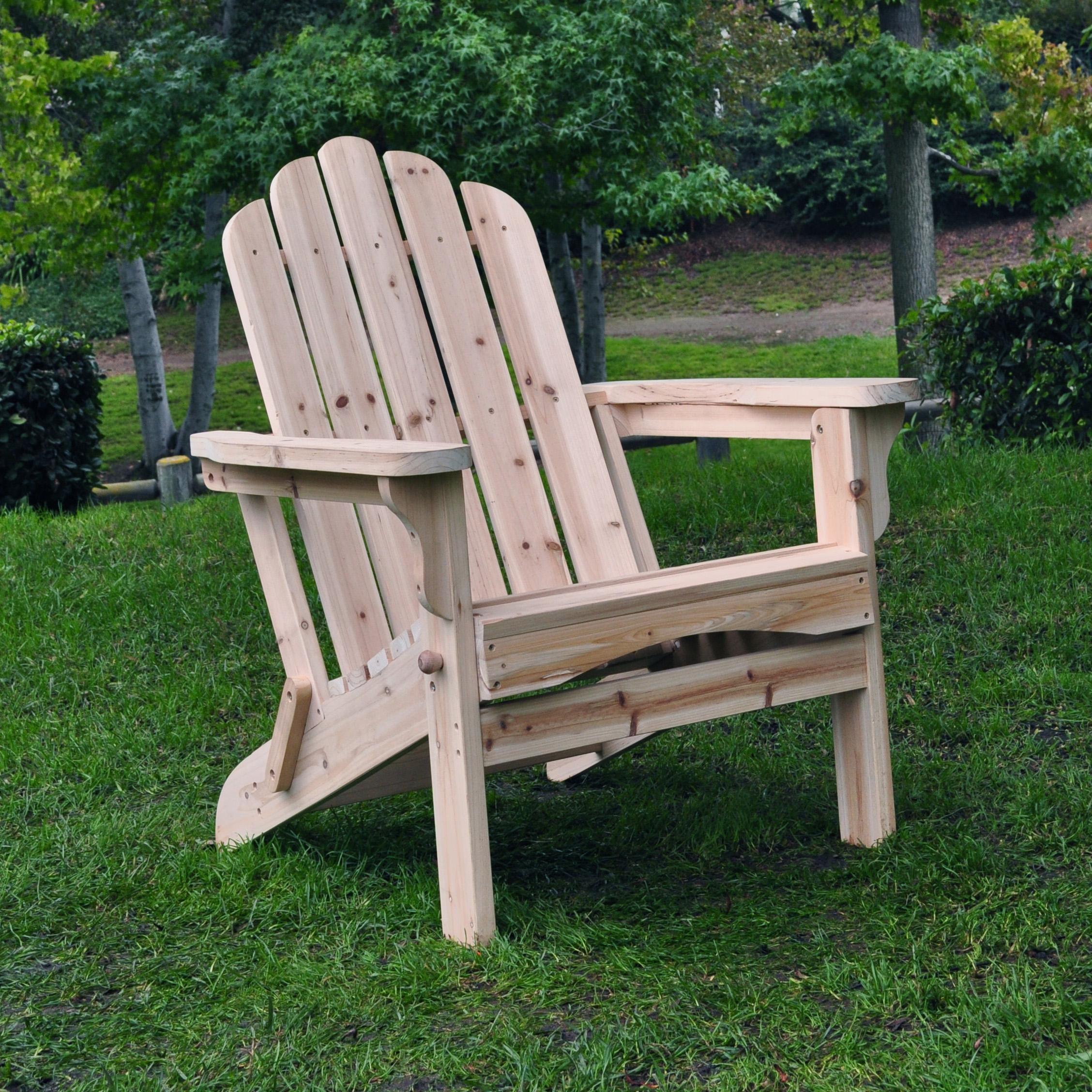 Marina Cedar Outdoor Folding Adirondack Chair
