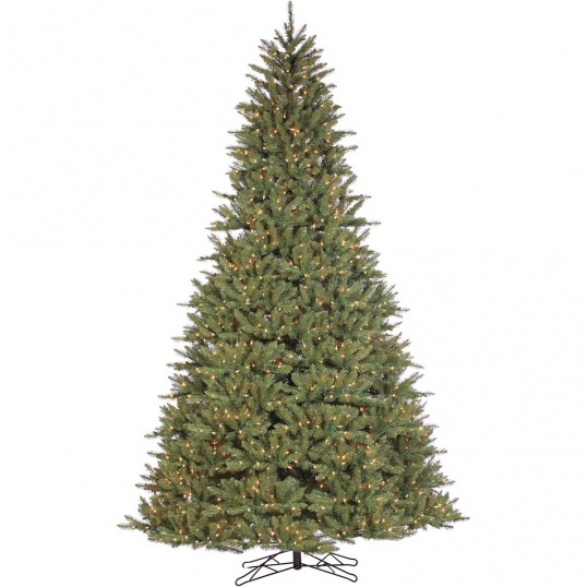 10 foot Fairhaven Spruce Christmas Tree: Clear Lights
