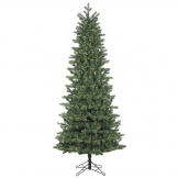 7.5 foot Leyland Spruce Slim Christmas Tree: Clear Lights