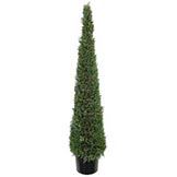 5 foot Artificial Cypress Cone Tower Topiary Tree