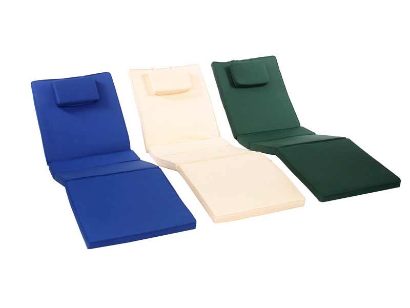 Cedar Chaise Lounge Cushion (white, Blue, Green)
