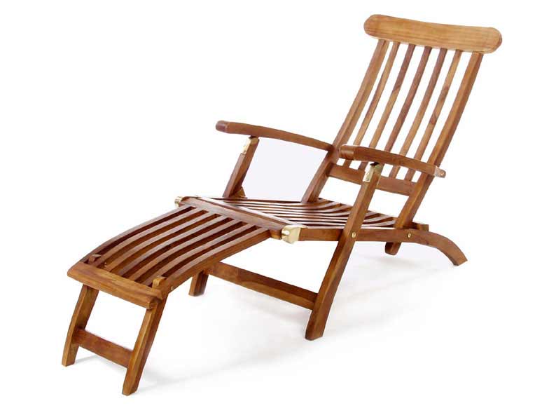 5 - Position Teak Steamer Chair